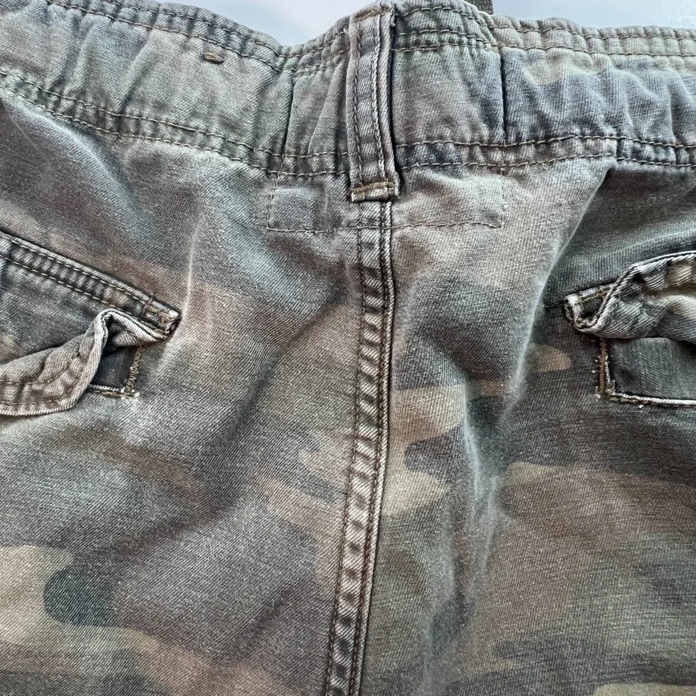 Men's Camo Cargo Shorts Size 42 Camo Green All Cotton Faded Glory